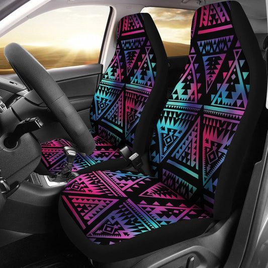 Tribal aztec Dark Multicolor Universal Fit Car Seat Covers