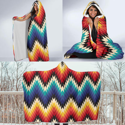 Tribal Aztec Hooded Blanket-JORJUNE.COM