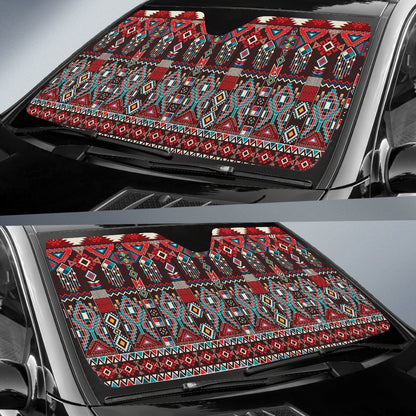 Tribal Aztec Indians Native American Car Sun Shade-JorJune