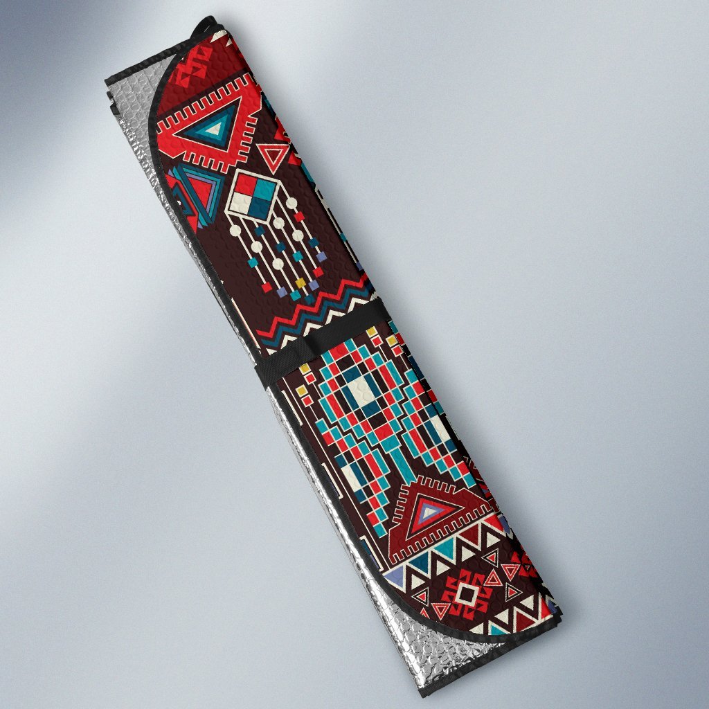 Tribal Aztec Indians Native American Car Sun Shade-JorJune