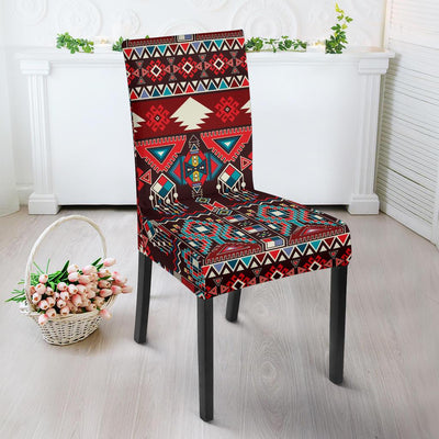 Tribal Aztec Indians native american Dining Chair Slipcover-JORJUNE.COM