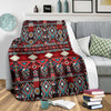 Tribal Aztec Indians Native American Fleece Blanket