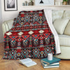 Tribal Aztec Indians Native American Fleece Blanket