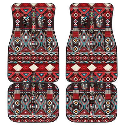 Tribal Aztec Indians native american Front and Back Car Floor Mats