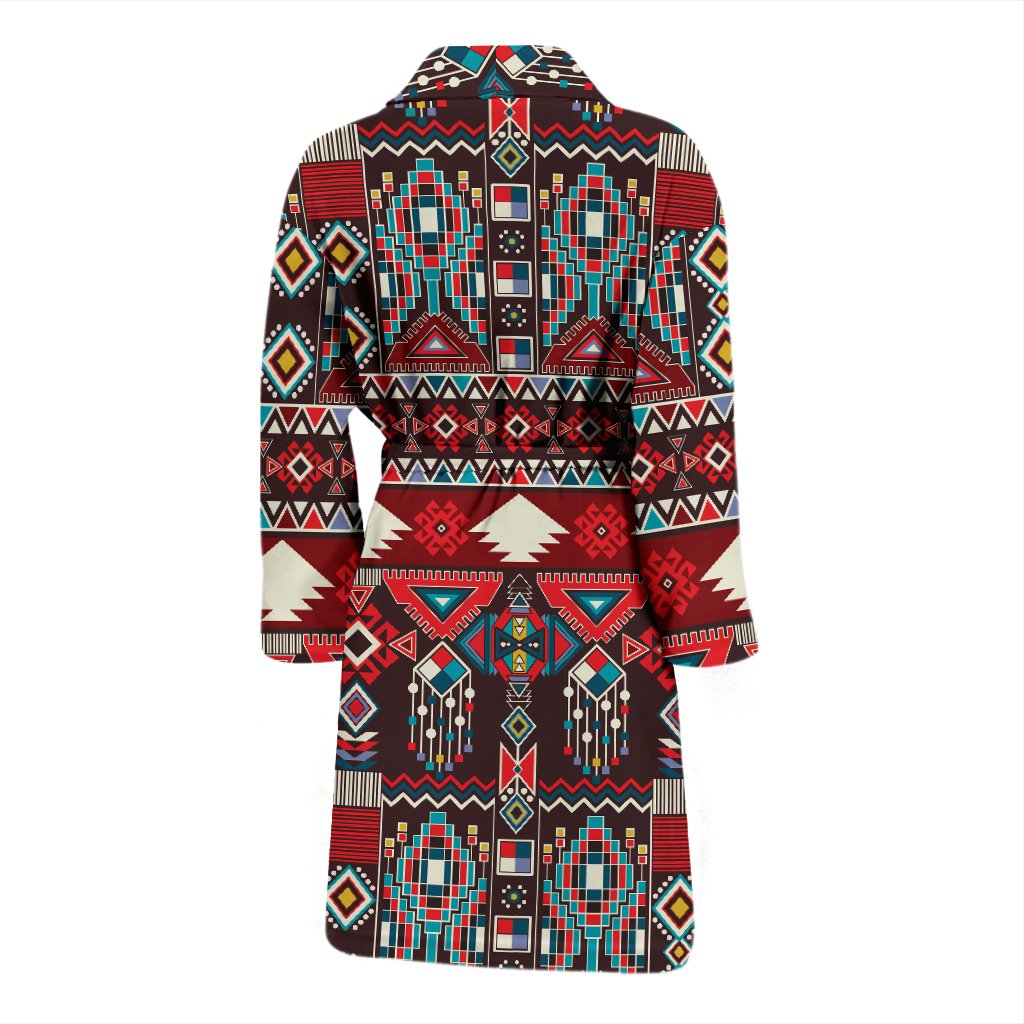 Tribal Aztec Indians Native American Men Bath Robe