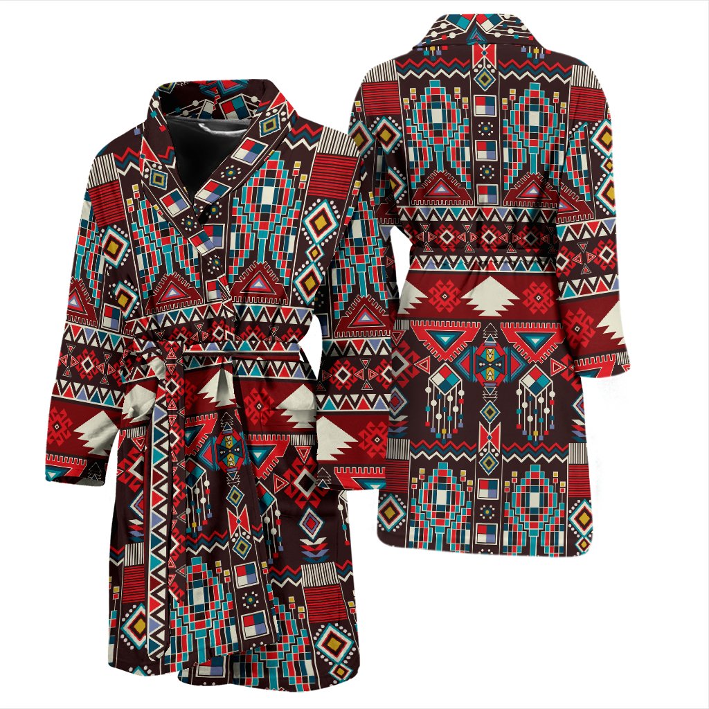 Tribal Aztec Indians Native American Men Bath Robe