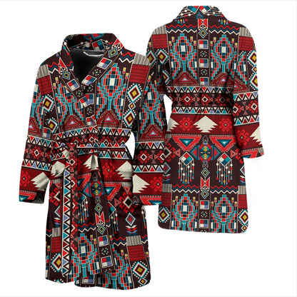 Tribal Aztec Indians Native American Men Bath Robe
