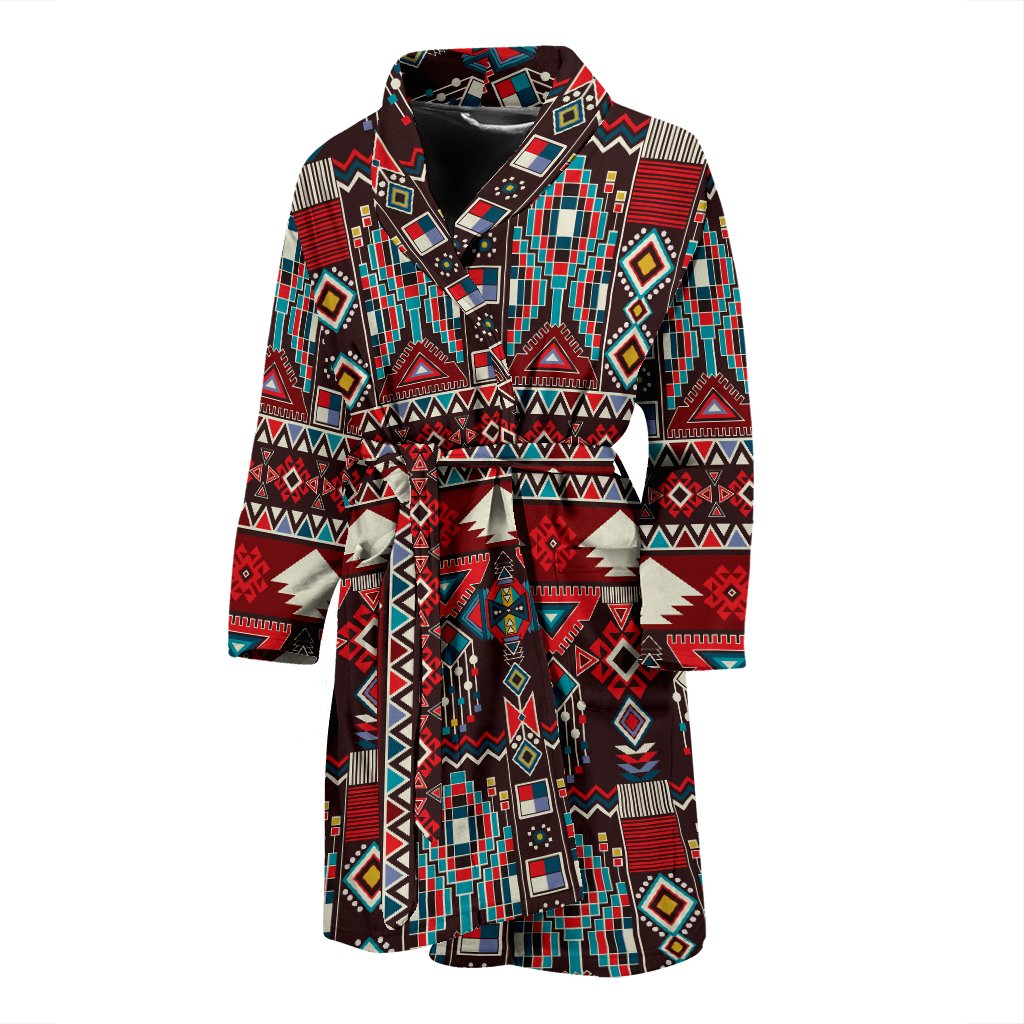 Tribal Aztec Indians Native American Men Bath Robe