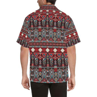 Tribal Aztec Indians native american Men Hawaiian Shirt