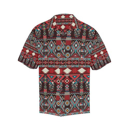 Tribal Aztec Indians native american Men Hawaiian Shirt