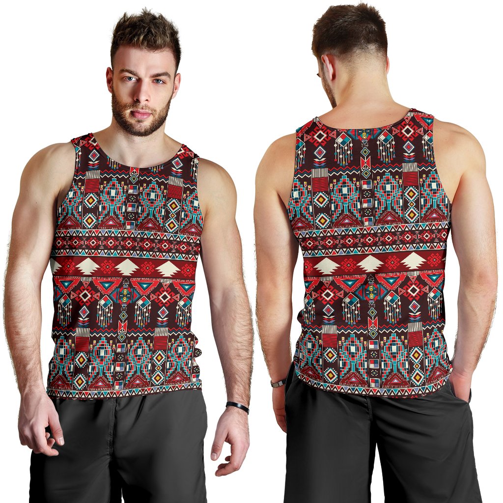 Tribal Aztec Indians native american Men Tank Top