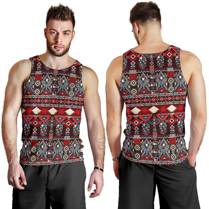 Tribal Aztec Indians native american Men Tank Top
