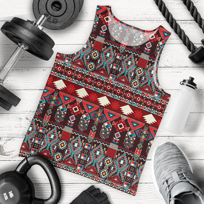 Tribal Aztec Indians native american Men Tank Top