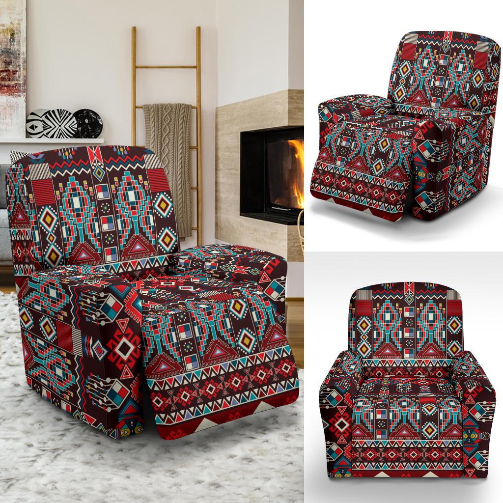 Tribal Aztec Indians native american Recliner Slipcover-JORJUNE.COM