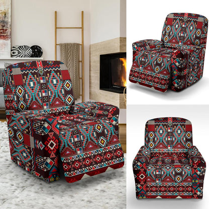Tribal Aztec Indians native american Recliner Slipcover-JORJUNE.COM