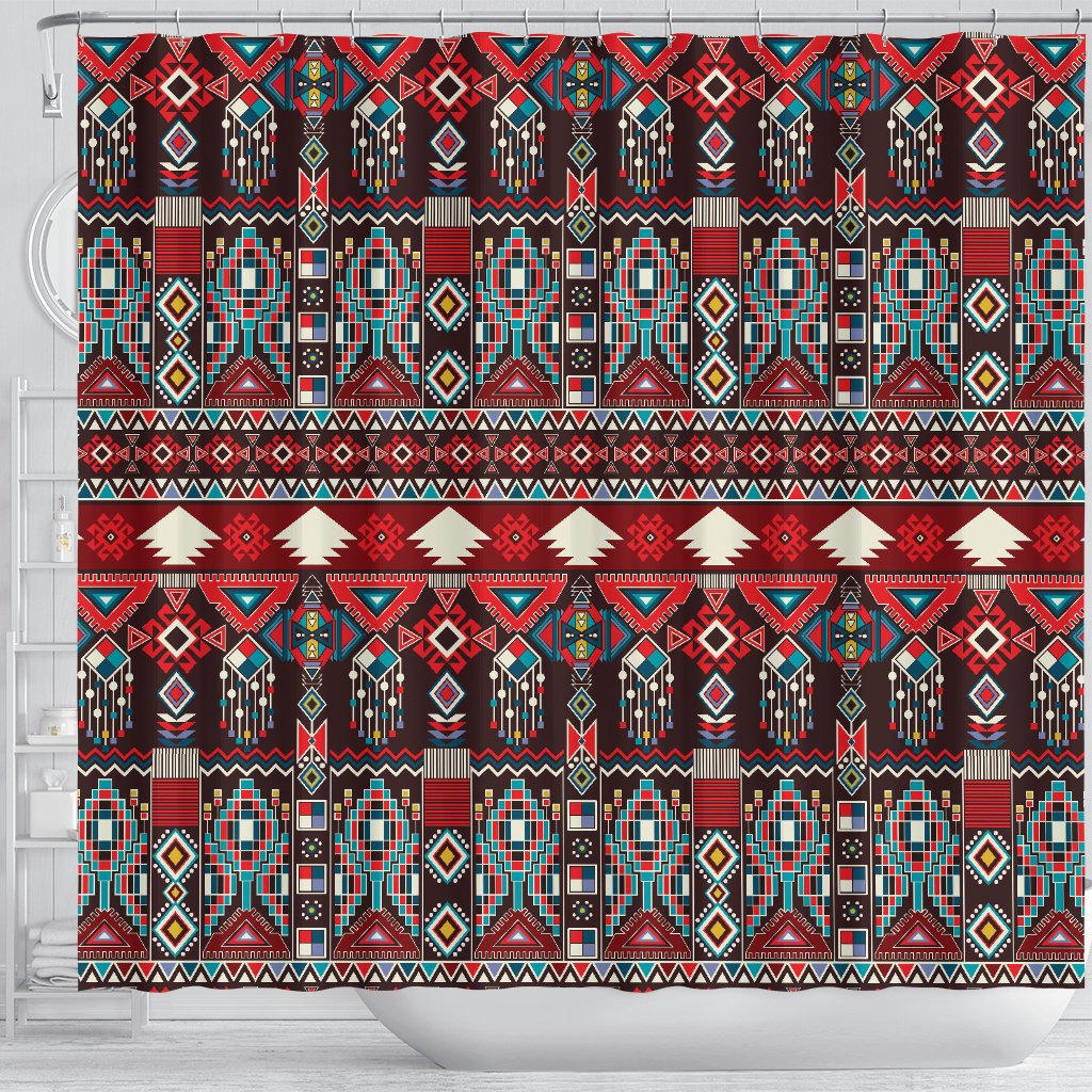 Tribal Aztec Indians Native American Shower Curtain