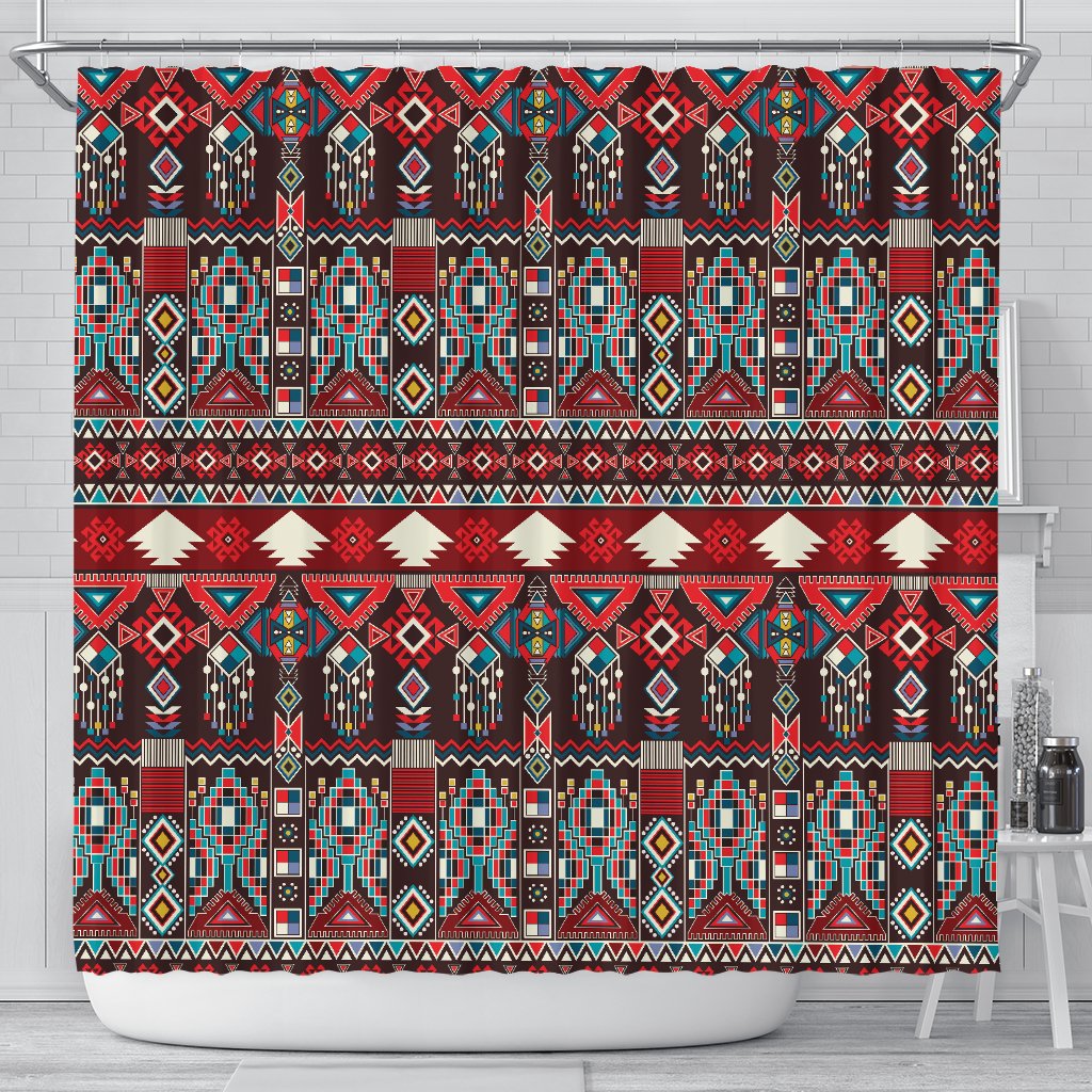 Tribal Aztec Indians Native American Shower Curtain