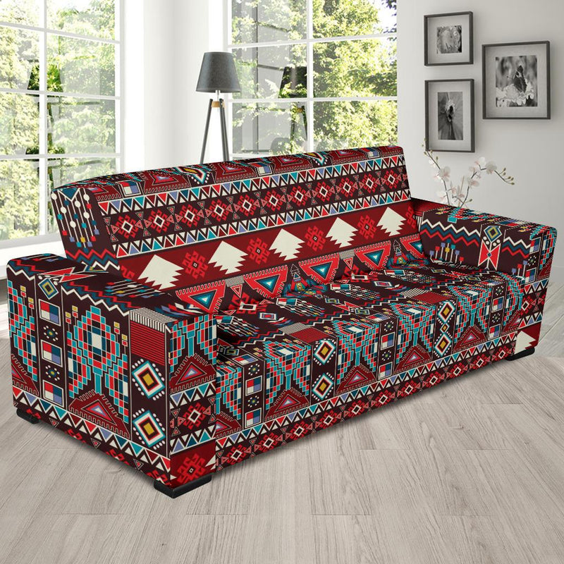 Tribal Aztec Indians native american Sofa Slipcover-JORJUNE.COM