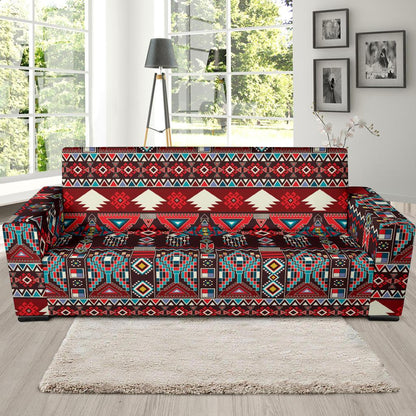 Tribal Aztec Indians native american Sofa Slipcover-JORJUNE.COM