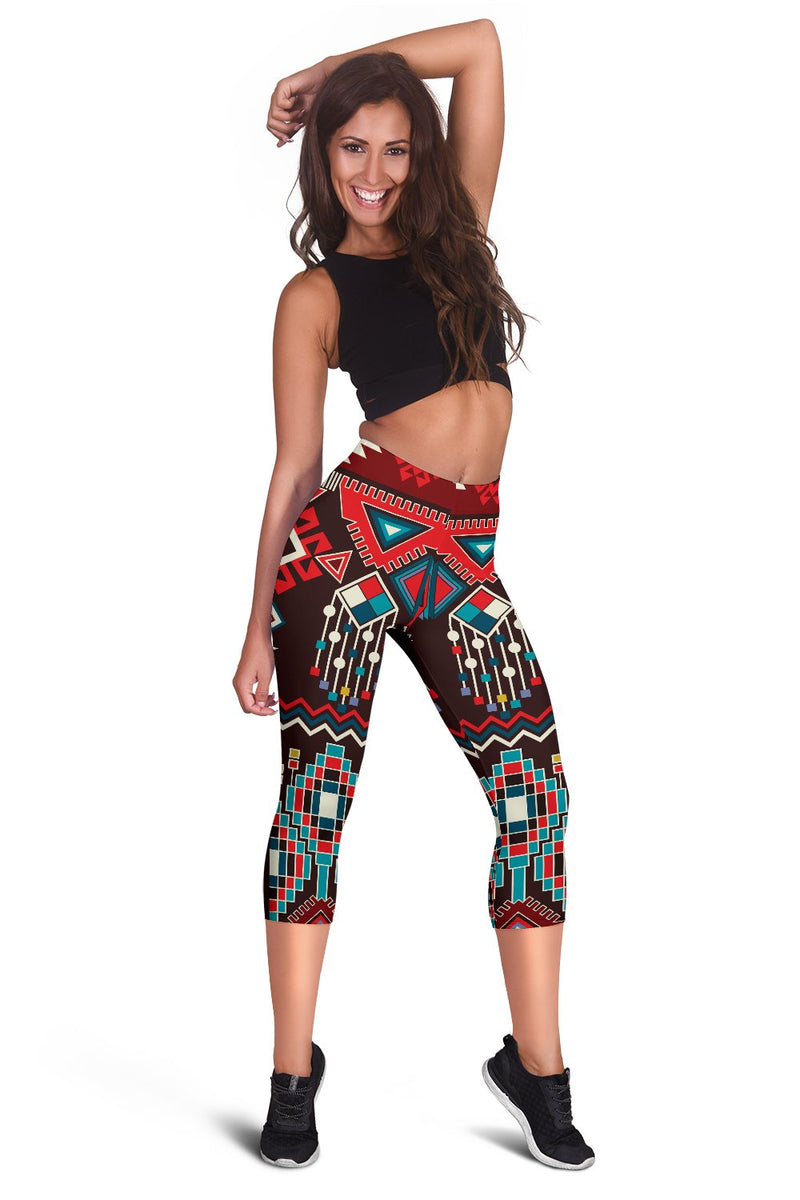 Tribal Aztec Indians Native American Women Capris