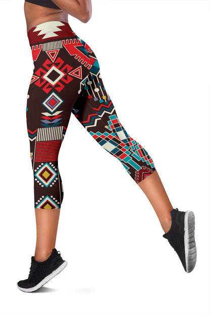 Tribal Aztec Indians Native American Women Capris