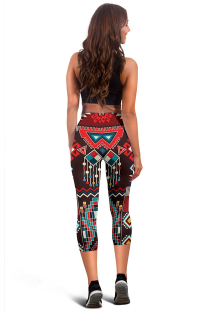Tribal Aztec Indians Native American Women Capris