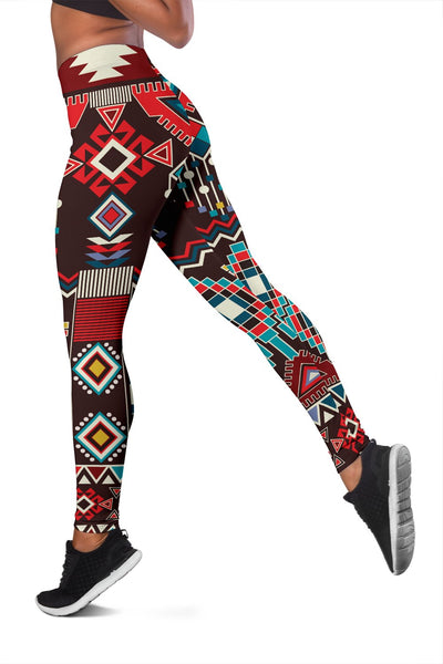 Tribal Aztec Indians Native American Women Leggings