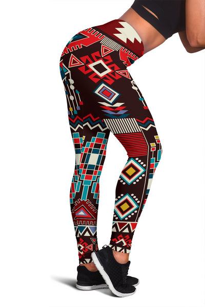 Tribal Aztec Indians Native American Women Leggings