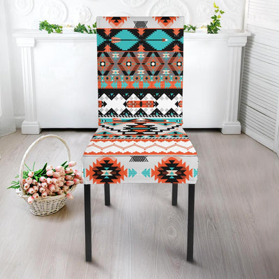 Tribal Aztec Indians pattern Dining Chair Slipcover-JORJUNE.COM
