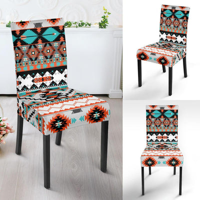 Tribal Aztec Indians pattern Dining Chair Slipcover-JORJUNE.COM