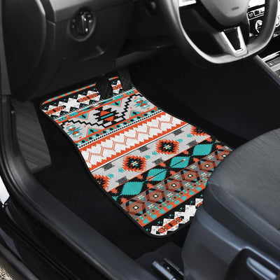 Tribal Aztec Indians pattern Front and Back Car Floor Mats