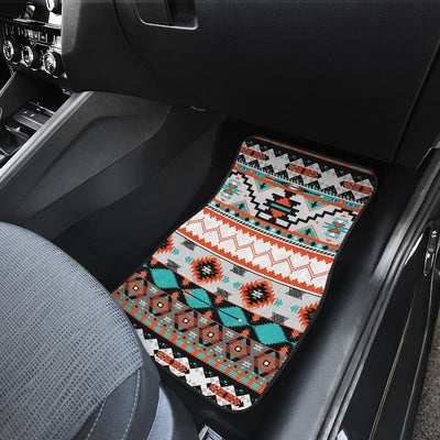 Tribal Aztec Indians pattern Front and Back Car Floor Mats