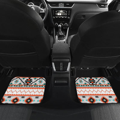 Tribal Aztec Indians pattern Front and Back Car Floor Mats