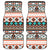 Tribal Aztec Indians pattern Front and Back Car Floor Mats