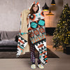 Tribal Aztec Indians pattern Hooded Blanket-JORJUNE.COM