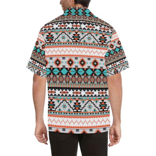 Tribal Aztec Indians pattern Men Hawaiian Shirt