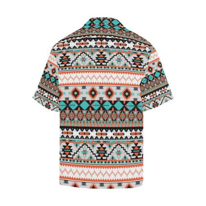 Tribal Aztec Indians pattern Men Hawaiian Shirt