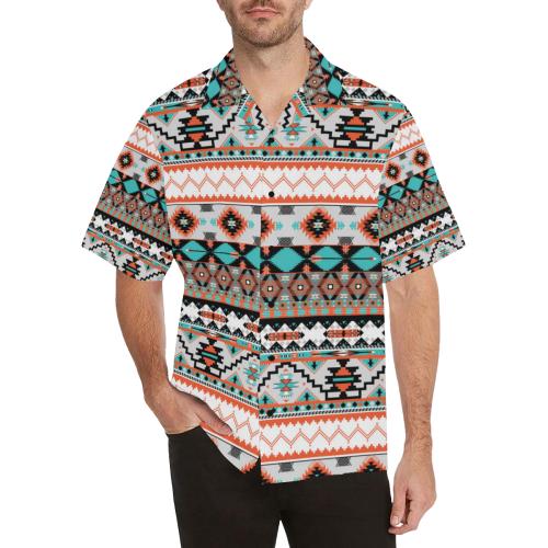 Tribal Aztec Indians pattern Men Hawaiian Shirt