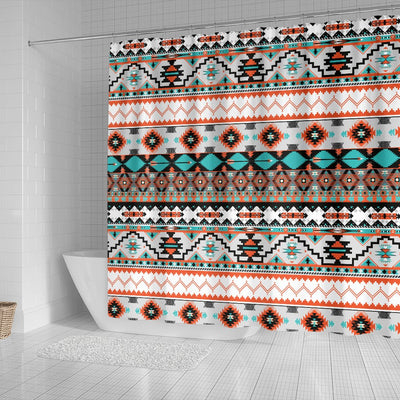 Tribal Aztec Indians pattern Shower Curtain