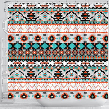 Tribal Aztec Indians pattern Shower Curtain