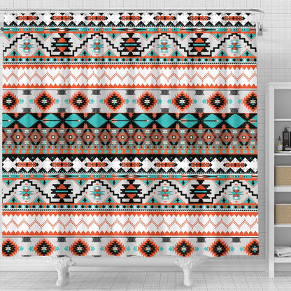 Tribal Aztec Indians pattern Shower Curtain