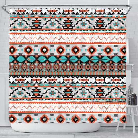 Tribal Aztec Indians pattern Shower Curtain