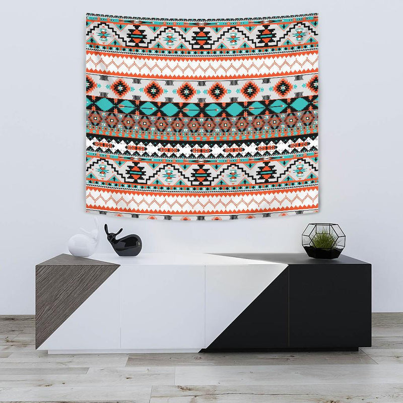 Tribal Aztec Indians pattern Tapestry