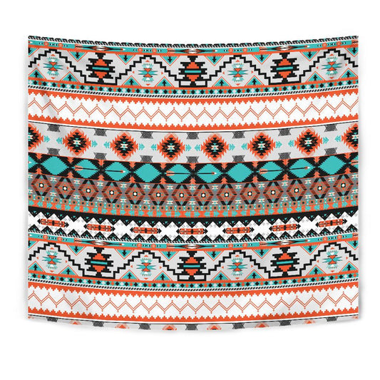 Tribal Aztec Indians pattern Tapestry