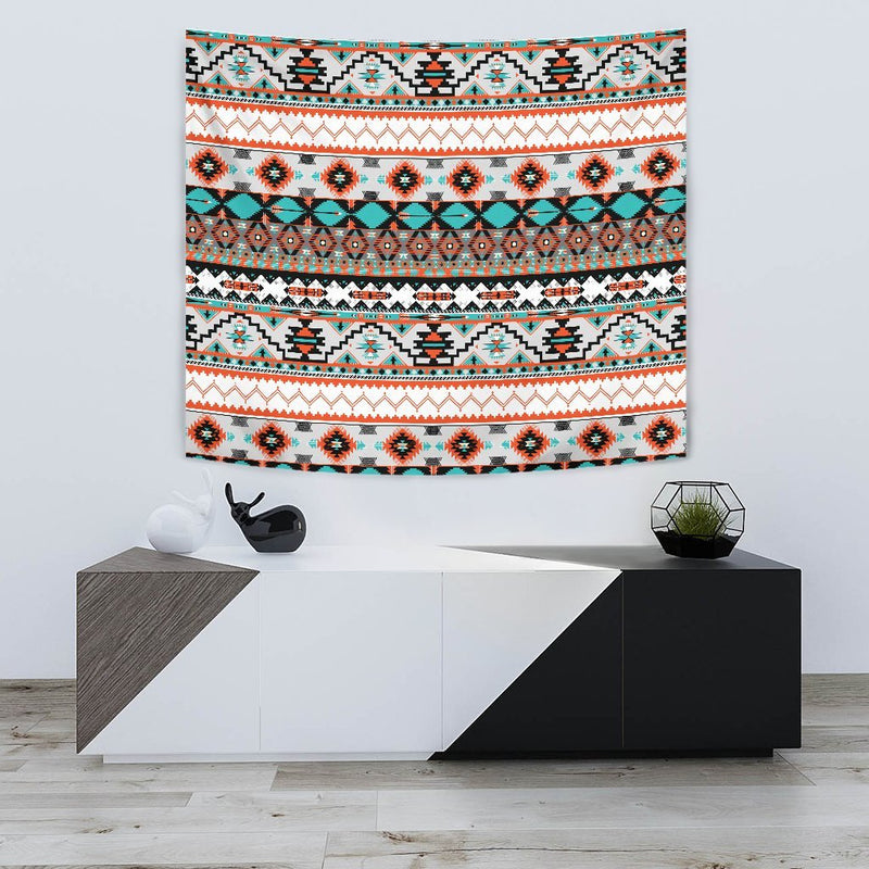 Tribal Aztec Indians pattern Wall Tapestry