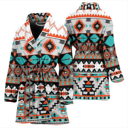 Tribal Aztec Indians pattern Women Bath Robe