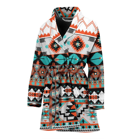 Tribal Aztec Indians pattern Women Bath Robe