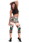 Tribal Aztec Indians Pattern Women Capris