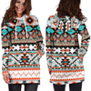 Tribal Aztec Indians Pattern Women Hoodie Dress