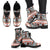 Tribal Aztec Indians Pattern Women Leather Boots
